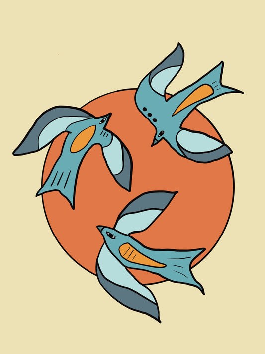 BLUE BIRDS